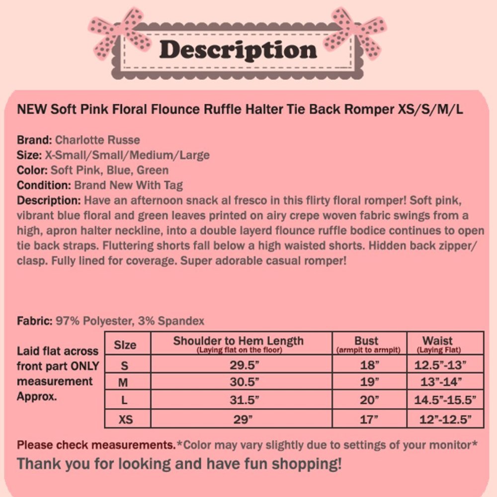 Pink Floral Flounce Ruffle Halter Tie Back Romper - Picture 8 of 8